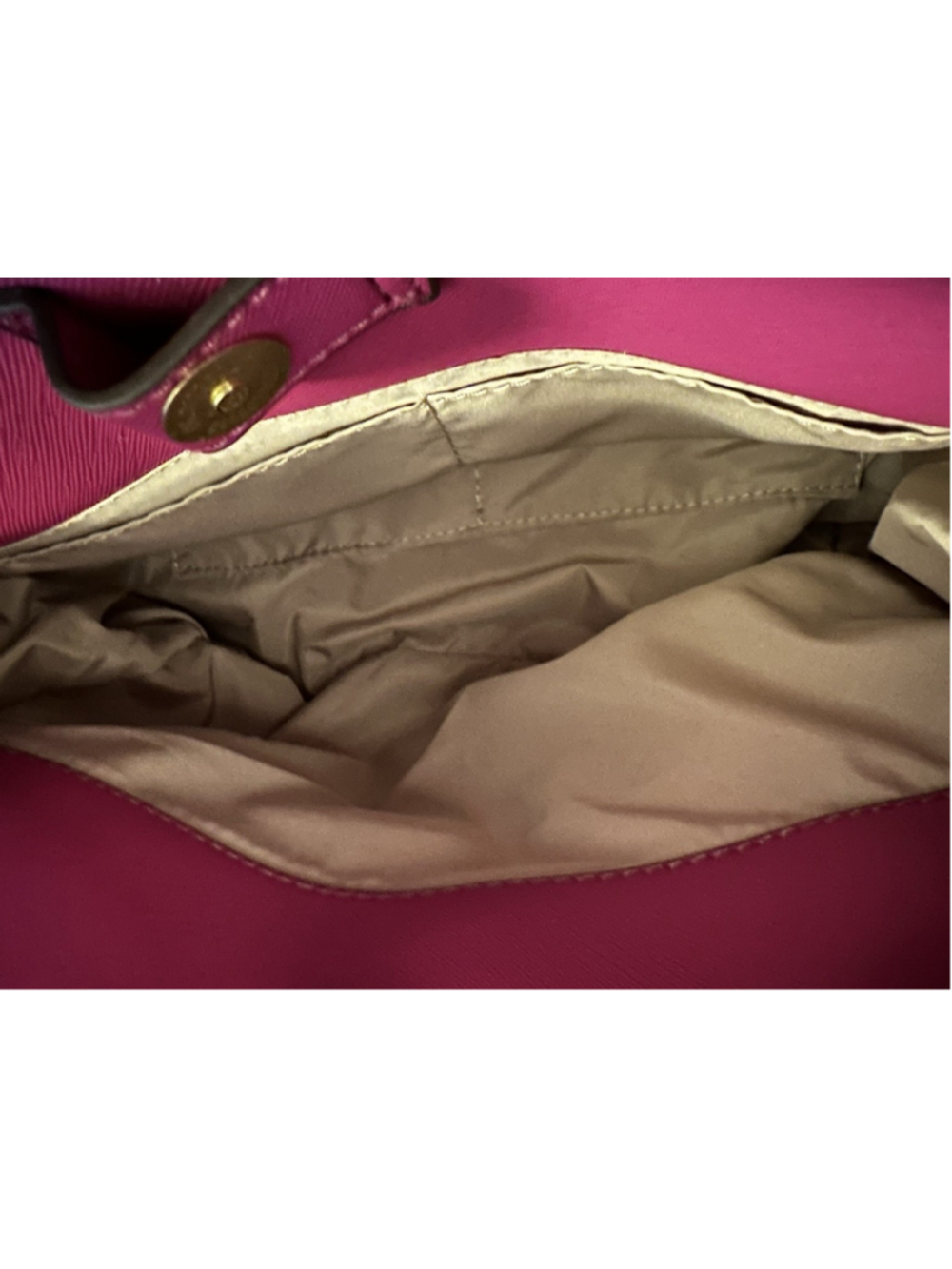 Trina Turk Magenta Tote Satchel Handbag w/ Hanging Coin Purse - Picture 6 of 9